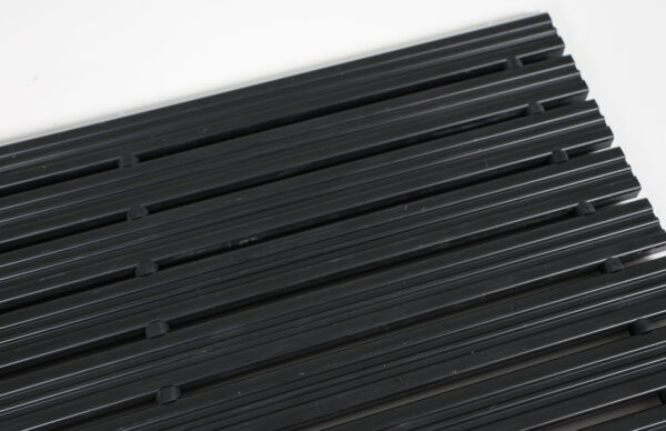 Borstelmat zwart met aluminium – Image 6
