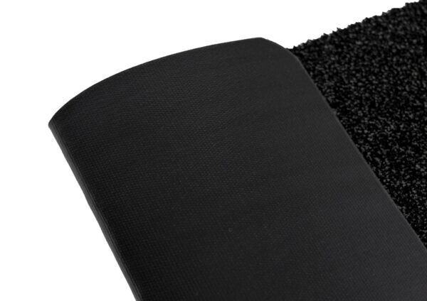 Droogloopmat kleur zwart katoen/polyester – Image 6