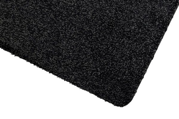 Droogloopmat kleur zwart katoen/polyester – Image 4