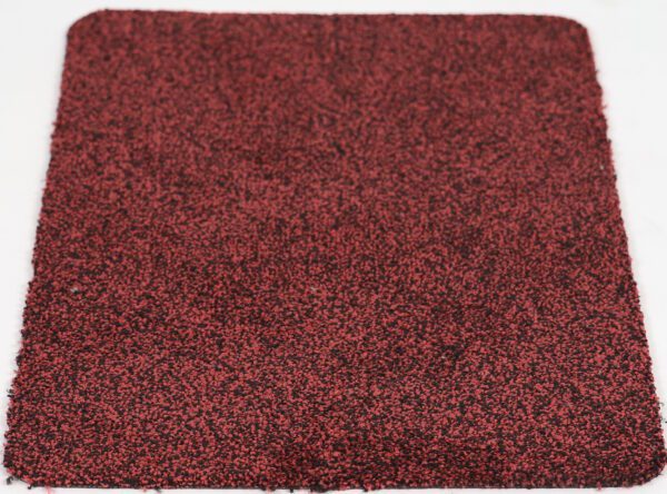 Droogloopmat microfiber rood, zonder boord - Afbeelding 3