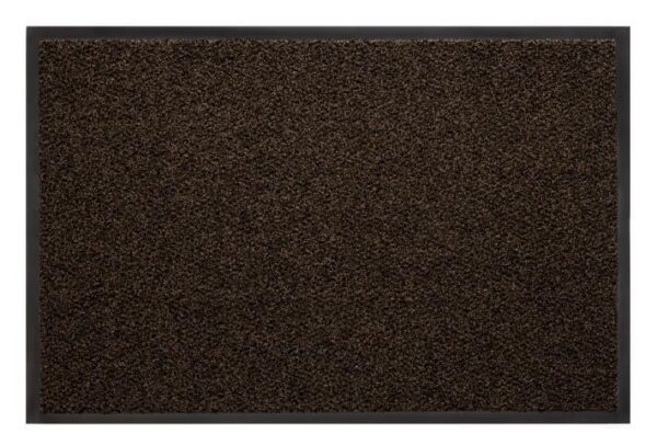 Tapis de nettoyage professionnel brun sur mesure