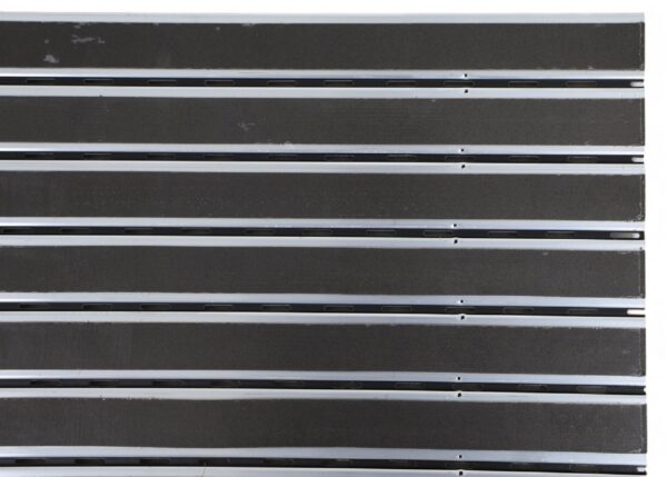 Borstelmat zwart/aluminium - Afbeelding 2