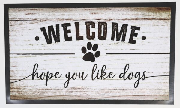 Deurmat Welcome, hope you like dogs