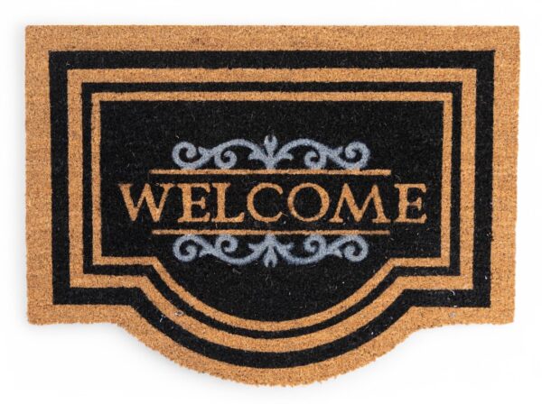 Ecologische kokosmat met Welcome, speciale vorm