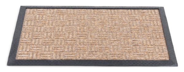 Schrapende naaldvilt deurmat vierkanten beige - Afbeelding 2