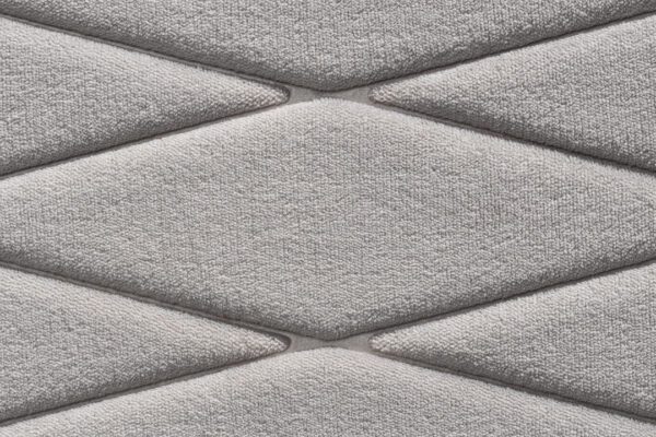 Badmat memoryfoam grijs ruitdessin - Afbeelding 2