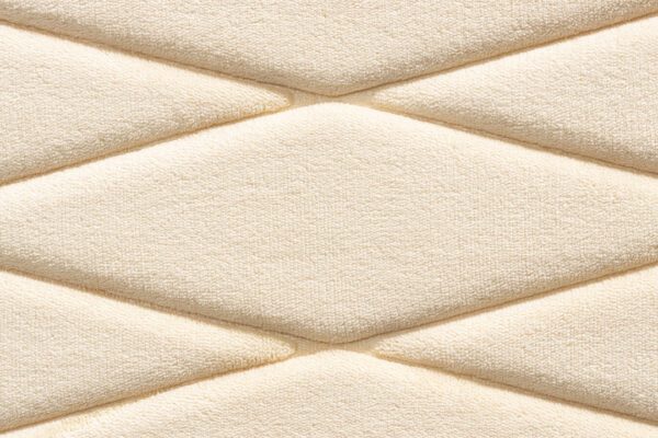Badmat memoryfoam crème ruitdessin - Afbeelding 2