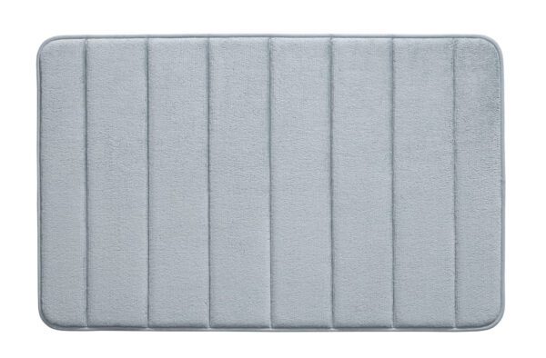 Badmat memoryfoam blauw lijnen