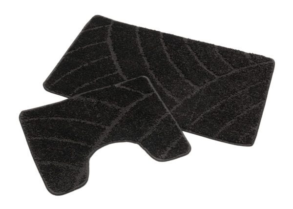 Ensemble de tapis de bain noir classique