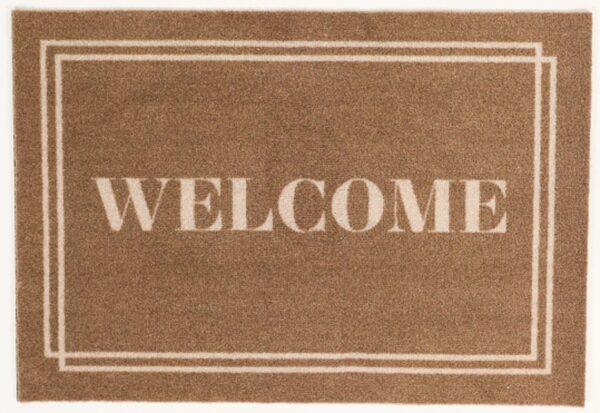 Deurmat Welcome bruin