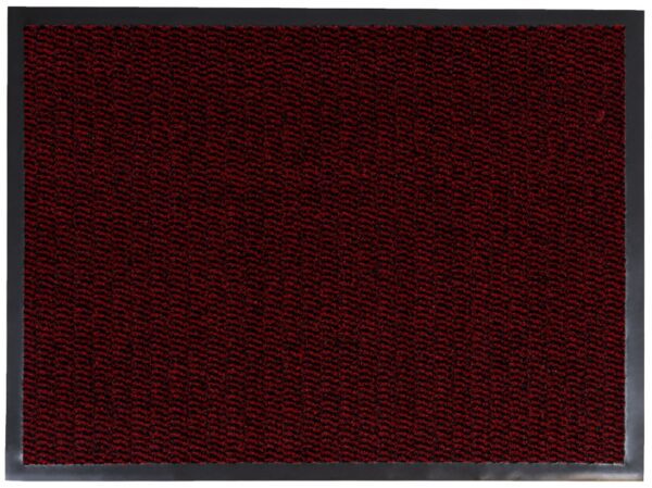 Droogloopmat rood/zwart