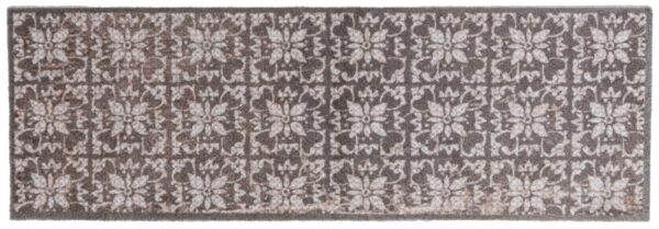 Loper tegels beige, wasbaar