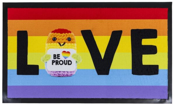 Deurmat Rainbow Love