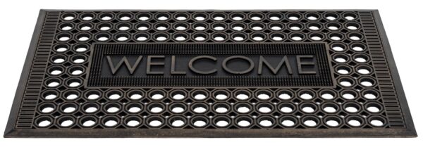 Rubberen schraapmat Welcome koperkleur - Afbeelding 2
