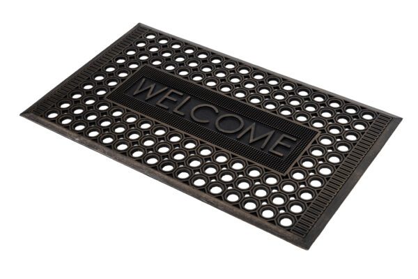 Rubberen schraapmat Welcome koperkleur - Afbeelding 3