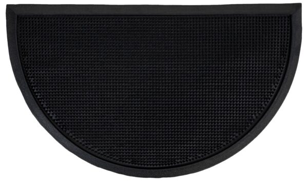 Schrapende rubberen pinmat, halfrond