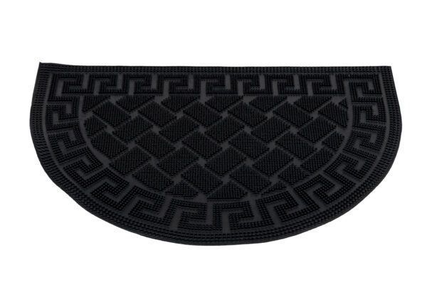 Rubberen pin deurmat, halfrond, decoratief dessin - Afbeelding 2