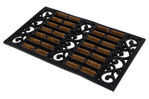 Decoratieve schrapende borstelmat naturel - Afbeelding 3