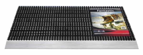 Noir mat brossé avec aluminium