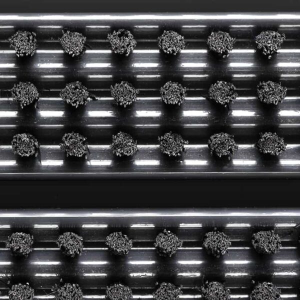 Borstelmat zwart met aluminium – Image 5