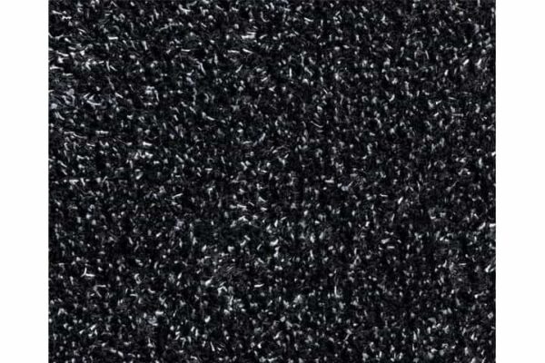Droogloopmat kleur zwart katoen/polyester – Image 5